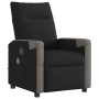 Sillón reclinable de masaje de tela negro de , Sillones - Ref: Foro24-4104846, Precio: 205,55 €, Descuento: %