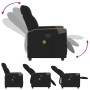 Sillón reclinable de masaje de tela negro de , Sillones - Ref: Foro24-4104846, Precio: 205,55 €, Descuento: %