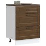 Mueble bajo de cocina porto roble marrón madera reconstituida de , Armarios de cocina - Ref: Foro24-854266, Precio: 105,69 €,...