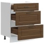 Mueble bajo de cocina porto roble marrón madera reconstituida de , Armarios de cocina - Ref: Foro24-854266, Precio: 105,69 €,...