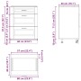 Mueble bajo de cocina porto roble marrón madera reconstituida de , Armarios de cocina - Ref: Foro24-854266, Precio: 105,69 €,...