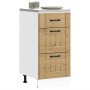 Mueble bajo de cocina Lucca roble artesanal de , Armarios de cocina - Ref: Foro24-854239, Precio: 91,65 €, Descuento: %