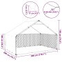 Caseta perros exterior con cubierta 3x2x1,9 m acero galvanizado de , Casetas para perros - Ref: Foro24-4105409, Precio: 135,6...