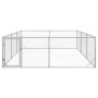 Perrera de exterior puerta acero galvanizado plateado 3x4x1 m de , Casetas para perros - Ref: Foro24-4105414, Precio: 150,15 ...