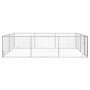 Perrera de exterior puerta acero galvanizado plateado 3x4x1 m de , Casetas para perros - Ref: Foro24-4105414, Precio: 150,15 ...