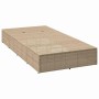 Tumbona con cojín flotante ratán sintético beige de , Tumbonas - Ref: Foro24-4104205, Precio: 224,83 €, Descuento: %