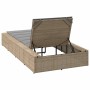Tumbona con cojín flotante ratán sintético beige de , Tumbonas - Ref: Foro24-4104205, Precio: 224,83 €, Descuento: %