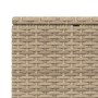 Tumbona con cojín flotante ratán sintético beige de , Tumbonas - Ref: Foro24-4104205, Precio: 224,83 €, Descuento: %