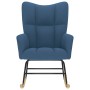 Silla mecedora de tela azul de , Mecedoras - Ref: Foro24-4016797, Precio: 120,50 €, Descuento: %