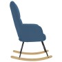 Silla mecedora de tela azul de , Mecedoras - Ref: Foro24-4016797, Precio: 120,50 €, Descuento: %