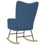 Silla mecedora de tela azul de , Mecedoras - Ref: Foro24-4016797, Precio: 120,50 €, Descuento: %