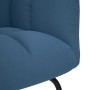 Silla mecedora de tela azul de , Mecedoras - Ref: Foro24-4016797, Precio: 120,50 €, Descuento: %
