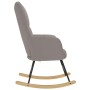 Silla mecedora de tela gris taupe de , Mecedoras - Ref: Foro24-4016795, Precio: 129,16 €, Descuento: %