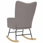 Silla mecedora de tela gris taupe de , Mecedoras - Ref: Foro24-4016795, Precio: 129,16 €, Descuento: %
