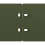 Bordes césped 10 uds acero laminado frío verde oliva 10x103 cm de , Ribetes y bordes para jardín - Ref: Foro24-860133, Precio...
