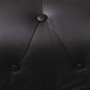 Sofá de esquina Chesterfield 5 plazas cuero artificial negro de , Sofás - Ref: Foro24-243614, Precio: 819,61 €, Descuento: %