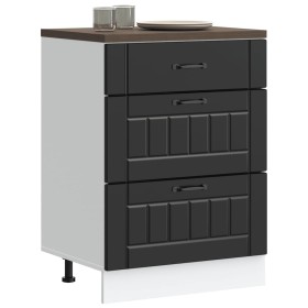 Mueble bajo de cocina Lucca madera ingeniería negra de , Armarios de cocina - Ref: Foro24-854270, Precio: 107,05 €, Descuento: %