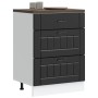 Mueble bajo de cocina Lucca madera ingeniería negra de , Armarios de cocina - Ref: Foro24-854270, Precio: 107,05 €, Descuento: %