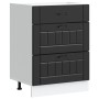 Mueble bajo de cocina Lucca madera ingeniería negra de , Armarios de cocina - Ref: Foro24-854270, Precio: 107,05 €, Descuento: %