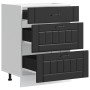 Mueble bajo de cocina Lucca madera ingeniería negra de , Armarios de cocina - Ref: Foro24-854270, Precio: 107,05 €, Descuento: %