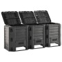 Compostador de jardín negro 1200 L de vidaXL, Compostadores - Ref: Foro24-312274, Precio: 187,82 €, Descuento: %