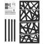 Puerta de jardín de acero negra diseño luminoso 105x180 cm de , Puertas de jardín - Ref: Foro24-4100952, Precio: 256,35 €, De...