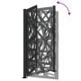 Puerta de jardín de acero negra diseño luminoso 105x180 cm de , Puertas de jardín - Ref: Foro24-4100952, Precio: 256,35 €, De...