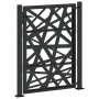 Puerta de jardín de acero negra diseño luminoso 105x130 cm de , Puertas de jardín - Ref: Foro24-4100950, Precio: 240,52 €, De...