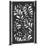 Puerta de jardín diseño ondulado de acero negro 105x155 cm de , Puertas de jardín - Ref: Foro24-4100971, Precio: 245,24 €, De...