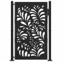 Puerta de jardín diseño ondulado de acero negro 105x155 cm de , Puertas de jardín - Ref: Foro24-4100971, Precio: 245,24 €, De...