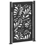 Puerta de jardín diseño ondulado de acero negro 105x155 cm de , Puertas de jardín - Ref: Foro24-4100971, Precio: 245,24 €, De...