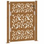 Puerta de jardín diseño de hojas de acero desgastado 105x130 cm de , Puertas de jardín - Ref: Foro24-4100965, Precio: 211,53 ...