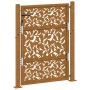 Puerta de jardín diseño de hojas de acero desgastado 105x130 cm de , Puertas de jardín - Ref: Foro24-4100965, Precio: 211,53 ...