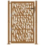 Puerta de jardín diseño con listón acero desgastado 105x155 cm de , Puertas de jardín - Ref: Foro24-4100986, Precio: 220,41 €...