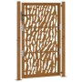 Puerta de jardín diseño con listón acero desgastado 105x155 cm de , Puertas de jardín - Ref: Foro24-4100986, Precio: 220,41 €...