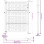 Puerta de jardín diseño en cruz de acero desgastado 105x130 cm de , Puertas de jardín - Ref: Foro24-4101005, Precio: 211,53 €...