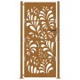 Puerta de jardín de acero desgastado diseño ondulado 105x205 cm de , Puertas de jardín - Ref: Foro24-4100978, Precio: 242,02 ...