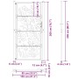 Puerta de jardín de acero desgastado diseño ondulado 105x205 cm de , Puertas de jardín - Ref: Foro24-4100978, Precio: 242,02 ...