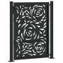 Puerta de jardín diseño llama acero negro 105x130 cm de , Puertas de jardín - Ref: Foro24-4100990, Precio: 211,76 €, Descuent...