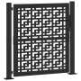 Puerta de jardín diseño en cruz de acero negra 105x106 cm de , Puertas de jardín - Ref: Foro24-4100999, Precio: 178,31 €, Des...