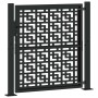 Puerta de jardín diseño en cruz de acero negra 105x106 cm de , Puertas de jardín - Ref: Foro24-4100999, Precio: 178,31 €, Des...