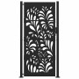 Puerta de jardín diseño ondulado de acero negro 105x205 cm de , Puertas de jardín - Ref: Foro24-4100973, Precio: 277,43 €, De...