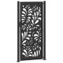 Puerta de jardín diseño ondulado de acero negro 105x205 cm de , Puertas de jardín - Ref: Foro24-4100973, Precio: 277,43 €, De...