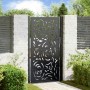 Puerta de jardín diseño llama acero negro 105x180 cm de , Puertas de jardín - Ref: Foro24-4100992, Precio: 266,91 €, Descuent...