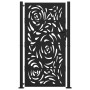Puerta de jardín diseño llama acero negro 105x180 cm de , Puertas de jardín - Ref: Foro24-4100992, Precio: 266,91 €, Descuent...
