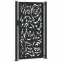 Puerta de jardín diseño llama acero negro 105x180 cm de , Puertas de jardín - Ref: Foro24-4100992, Precio: 266,91 €, Descuent...