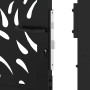 Puerta de jardín diseño llama acero negro 105x180 cm de , Puertas de jardín - Ref: Foro24-4100992, Precio: 266,91 €, Descuent...