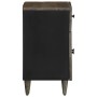 Mesita de noche madera maciza de mango gris claro 50x33x60 cm de , Mesitas de noche - Ref: Foro24-4017803, Precio: 87,08 €, D...