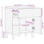 Mesita de noche madera maciza de mango gris claro 50x33x60 cm de , Mesitas de noche - Ref: Foro24-4017803, Precio: 87,08 €, D...