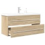 Set de muebles de baño 2 pzas madera contrachapada roble Sonoma de , Muebles de baño - Ref: Foro24-3324966, Precio: 341,85 €,...